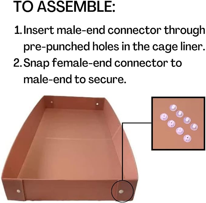 Midlee Guinea Pig Plastic Cage Liner - Pink (41" x 27")