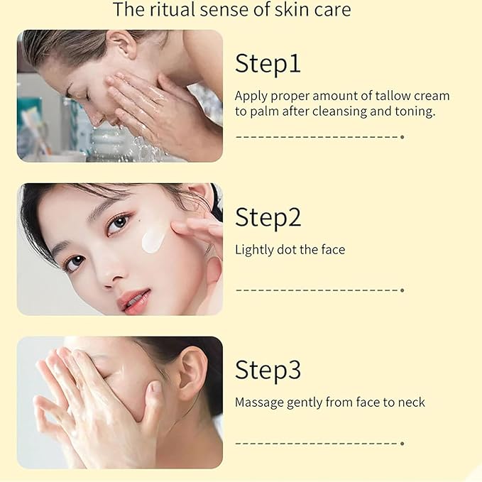 πππ₯ππ§π¨ Tallow Glow, πππ₯ππ§π¨ Tallow Barrier Reconstruction Balm, With Colloidal Oatmeal Organics Tallow, Deep Nourishment & Lasting Resilience, Soothes And Replenishes Skin (2PCS)