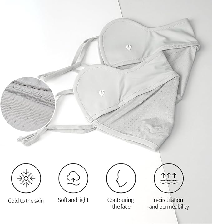 UPF 50+ UV Sun Protection Face Cover/Neck Balaclava Reusable Face Mask Dustproof Cooling Breathable