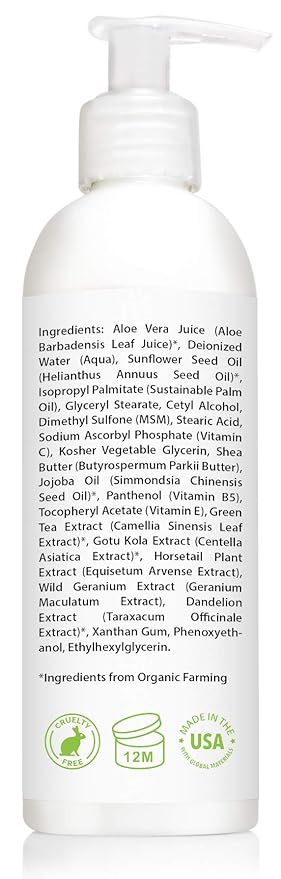 Amara Beauty Vitamin C Face & Body Lotion 15% - with Shea Butter & Jojoba Oil - 8 oz (Pack of 2)