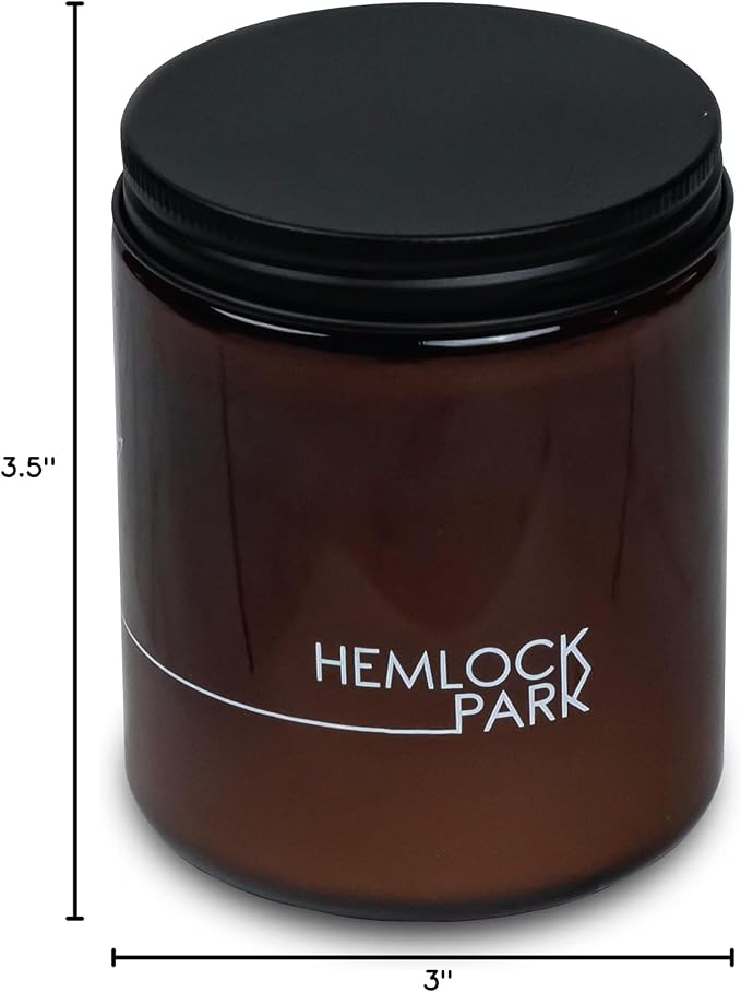 Hemlock Park Crackling Wood Wick Candle Handcrafted with Natural Coconut Wax (Standard 8 oz, Desert Prickly Pear)