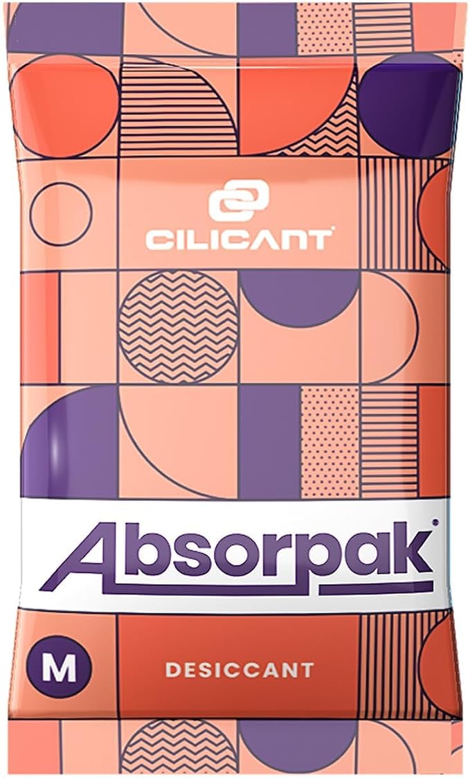 Absorpak Desiccant Packs for Storage - Silica Gel Packets Moisture Control - 200 pcs Medium(5g each) - Silica Packets for Shoes, Clothes, Electronics, Moisture Absorbers for Food Pantries & Households