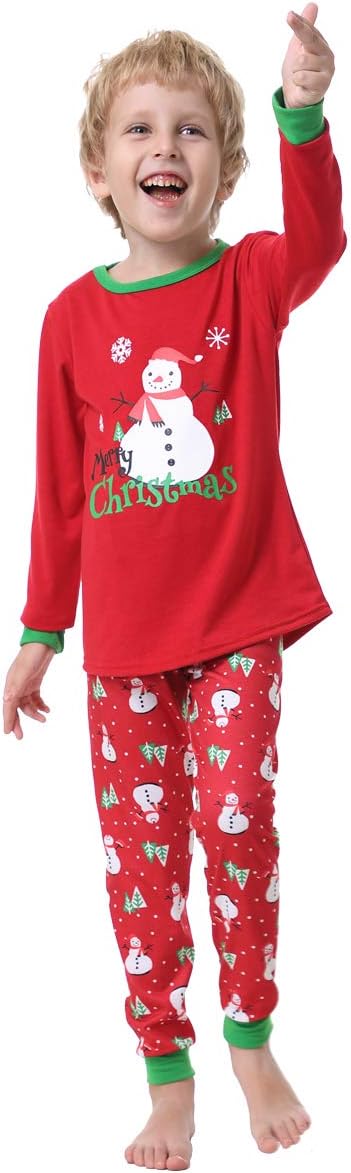 YIJIU Christmas Pajamas Cute Deer Print Long Sleeve Totem PJS Set