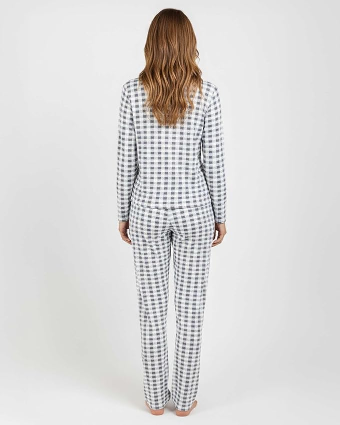 Real Essentials 2 Pack: Women's Comfy Pajama Sets - Short & Long Sleeve Ladies Loungewear Sleepwear PJs (Available In Plus)