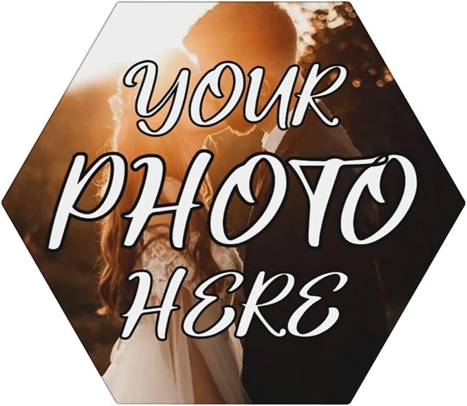 Custom Ceramic Coasters, Personalized Coasters with Photo Logo, Customized Cup Mat for Weddings, Bars, Coffee Table, Homes, Offices 6PCS