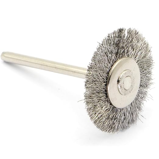 60-Piece Wire Brush Set - Metal Rust Removal, Polishing, Cleaning - Shaft 1/8″ (3mm) - Removes Burrs, Dust, and Oxide Layer - Handles Rough Surfaces - Designed for Industrial and DIY Enthusiasts