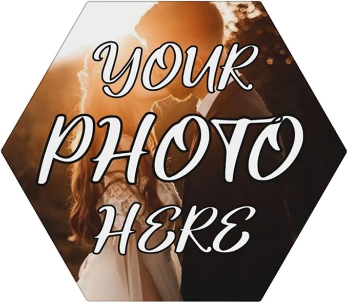 Custom Coasters, Personalized Ceramic Coasters with Photo Logo, Customized Cup Mat for Weddings, Bars, Coffee Table, Homes, Offices 4PCS