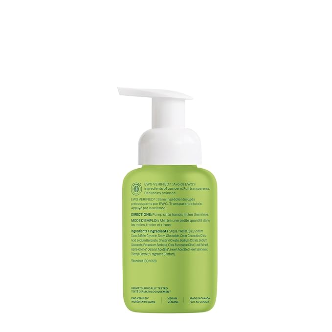 ATTITUDE Foaming Hand Soap, EWG Verified, Plant and Mineral-Based Ingredients, Vegan and Cruelty-free Personal Care Products, Pear & Amber, 10 Fl Oz (Pack of 3)