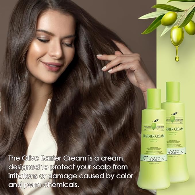 Chihtsai Volume Moisture Olive Barrier Cream 9.5oz (D-Panthenol and olive oil)