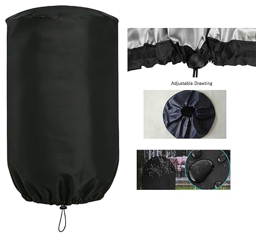AF-WAN All-Weather Protective Cover for Outdoor Power Stake Timer Power Strip, Waterproof Windproof Dustproof 210T Nylon, Compatible with 6-10 Grounded Outlets