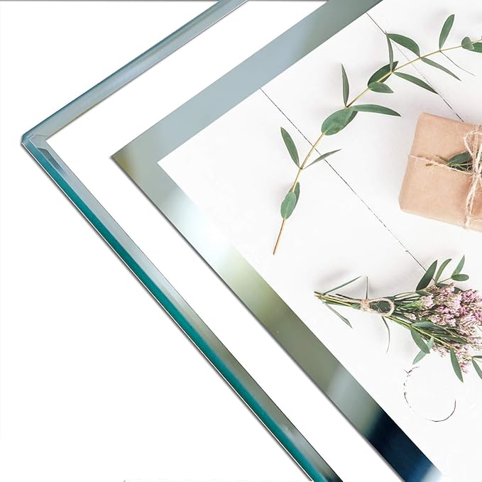 SIMON'S SHOP 8x10 Picture Frame Glass Picture Frames 8x10 Wall and Tabletop Display Frame - 3 Pack