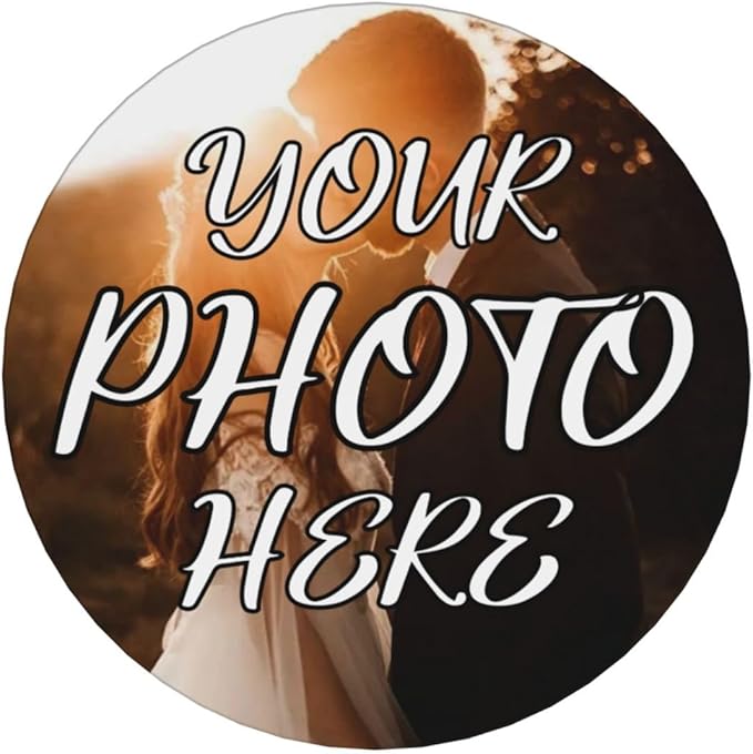 Custom Coasters, Personalized Ceramic Coasters with Photo Logo Text, Customized Cup Mat for Weddings, Bars, Coffee Table, Homes, Offices 6PCS