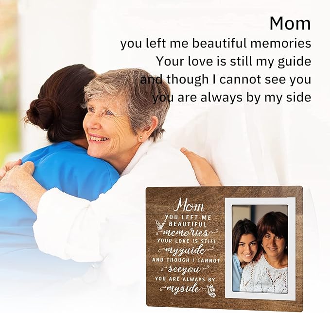 SteadStyle Memorial Gift for Loss of Mother - Memorial Picture Frames - Sympathy Gifts for Loss of Mom, Bereavement Gifts for Loss (Brown)