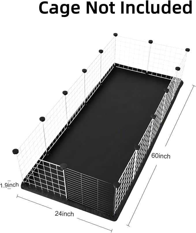 PJYuCien C&C Cage Bottom 24"x60", Easy to Install | Use as Top, Use as Bottom and Top Set, Protect Floor, Saves Time and Effort,for Guinea Pig and Other Small Animals