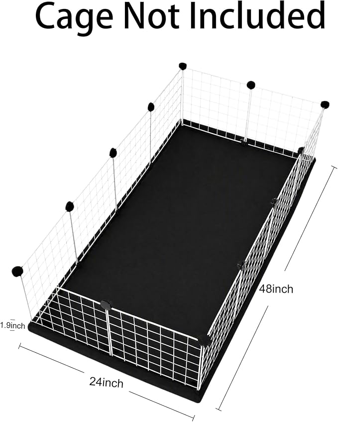 PJYuCien C&C Cage Bottom 24"x48", Easy to Install | Use as Top, Use as Bottom and Top Set, Protect Floor, Saves Time and Effort,for Guinea Pig and Other Small Animals