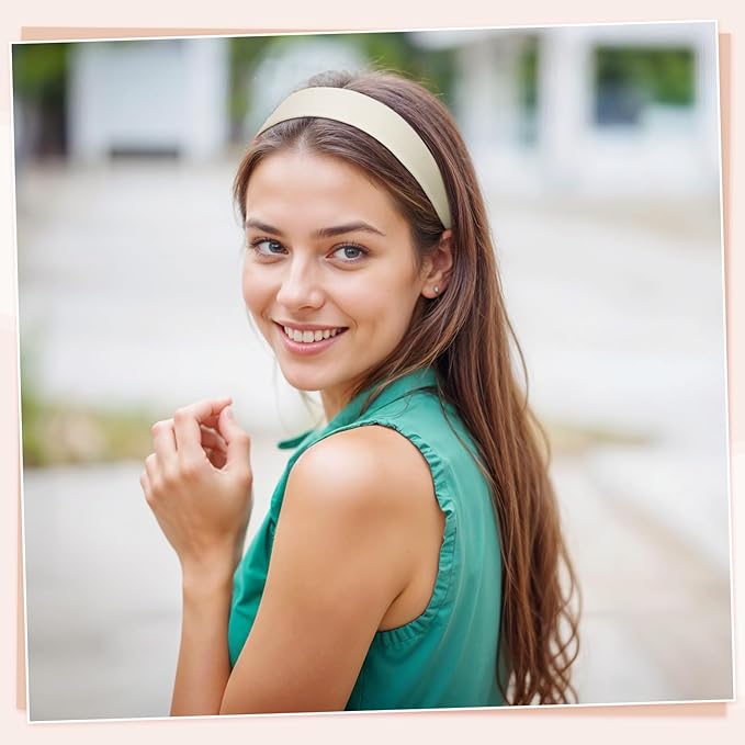 obeoby Cute Pink Headbands, 5Pcs Non Slip Wide Headband Hair Accessories Teen Girls Trendy Stuff Gifts