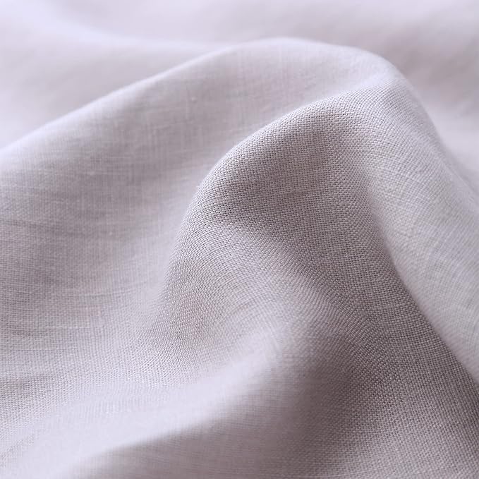 Amazhiyu Pure Linen Over The Door Laundry Hanging Hamper Bag for Holding Dirty Clothes and Saving Space Light Grey