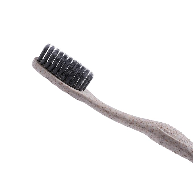 Bleeker and Rowe Biodegradable Eco-Friendly Toothbrushes - Individually Sealed - BPA Free Soft Bristles - Sustainable - Recycled Packaging (Pack of 100)
