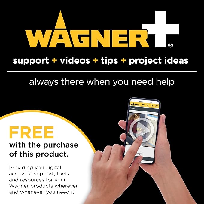 Wagner SprayTech 2426866 FURNO 550 18V – Includes 1 Battery and Charger Heat Gun, Yellow