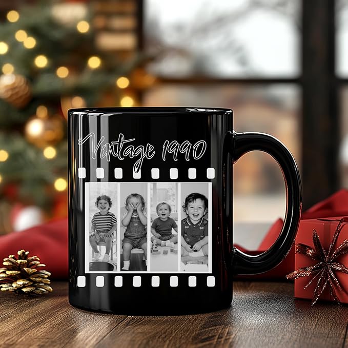 Personalized With Photo Coffee Mug, Custom Picture And Text Ceramic Mug, Customized Gift for Men & Women 11 Oz, 15 Oz Accent Cup