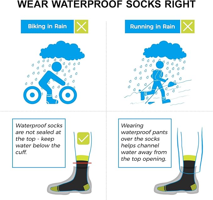 DexShell Waterproof Everyday Socks - Breathable Membrane, Quarter Crew Length for Walking, Commuting & All-Weather Comfort