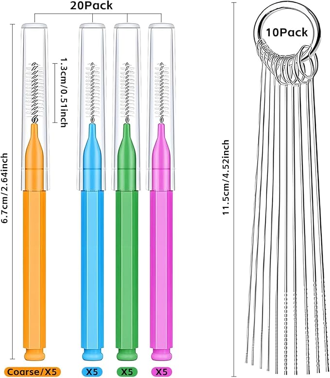 Shower Head Cleaner Tool Set, Multi-Size Shower Head Cleaning Brush for Small Hole Anti-Clogging Nozzle with Storage Boxes, Picks Fitting Nozzle Unclogger for Household Bathroom (30 Pcs)