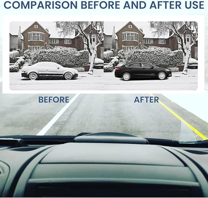 2 Pcs Antifreeze Device, 2026 New Anti-Freeze Electromagnetic Car Snow Removal Device, Electromagnetic Snow Removal, Anti-Freeze Windshield Defroster & Ice Melter for All Cars
