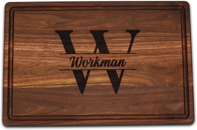 Refine Kitchenware Personalized Cutting Board, USA Made Custom Monogrammed Cutting Board, Custom Wedding Gift, Personalized Charcuterie Board, Made in the USA