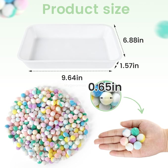 Mygeromon Hedgehog Toys 300 Pcs Ball Cage Enrichment Dig Box Accessories