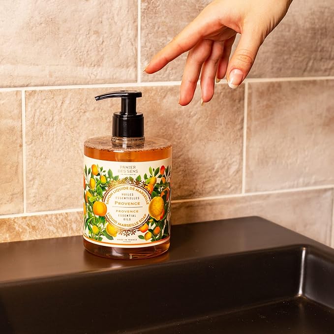 Panier des Sens β Provence Foaming Liquid Hand Wash & Moisturizing Hand Cream β Hand Soap and Lotion Set - with Coconut Oil, Shea Butter β French Hand Care β Gentle Formula β 97% Natural Ingredients