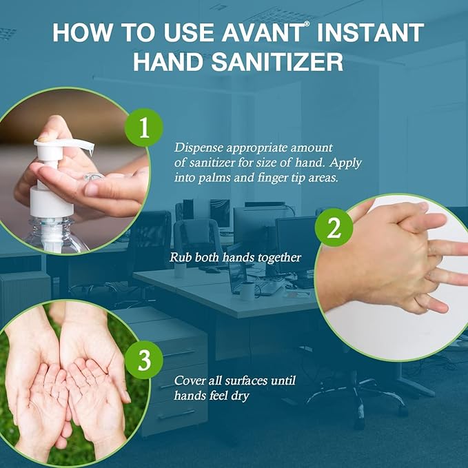 Avant® Original Fragrance Free Gel Hand Sanitizer 16.9oz Bottle, 12-Pack bulk refil