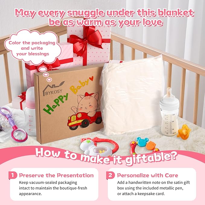 Ultra Soft Fleece Baby Blanket,Swaddle & Receiving Blankets for Newborn Infant, Lightweight Breathable Nursery Nap Blanket for Crib Stroller, for Boys & Girls Rainbow 30"x40" Beige