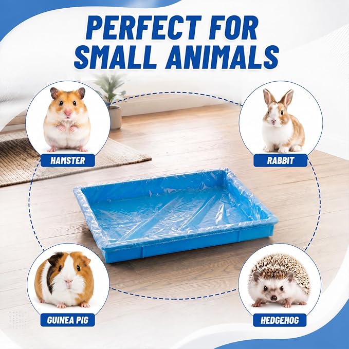 Tondiamo Disposable Rabbit Cage Liners for Litter Box Tray, Large, 150 Pcs