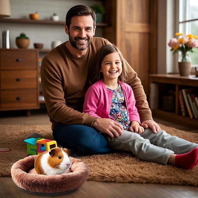 FEBSNOW Guinea Pig Bed, Soft Fleece Hamster Bed for Small Animals | Washable Warm Fleece Material, For Guinea Pigs and Hamsters Other Small Animal, Cosy Sleeping , Anti-Slip Bottom