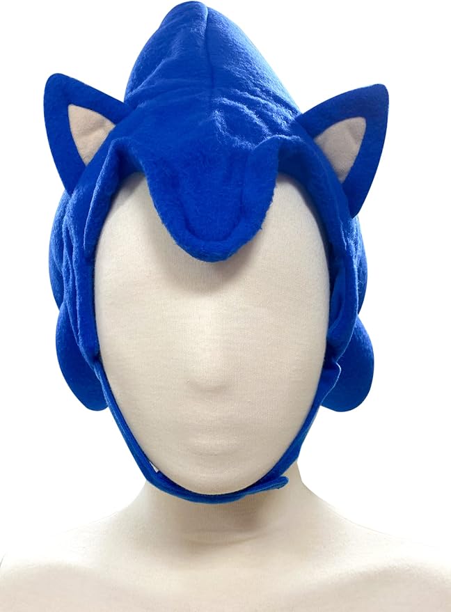 GE Animation GE-2380 Sonic The Hedgehog - Sonic Hair Cosplay Hat Blue, One Size