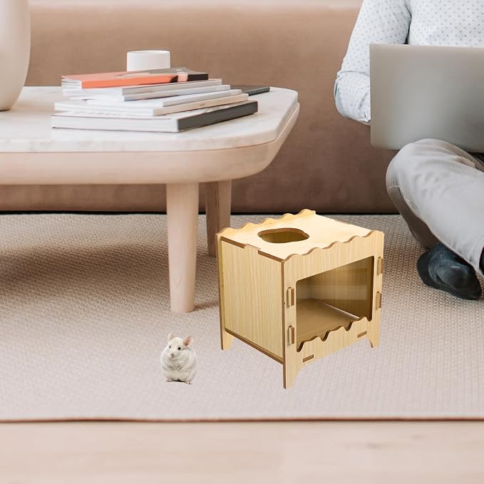 Small Animals Hiding House Creative Hamster Digging Box for Interactive Play Lightweight Design Pet Nest for Hamsters and Small Pets Enhances Enrichment and Exercise