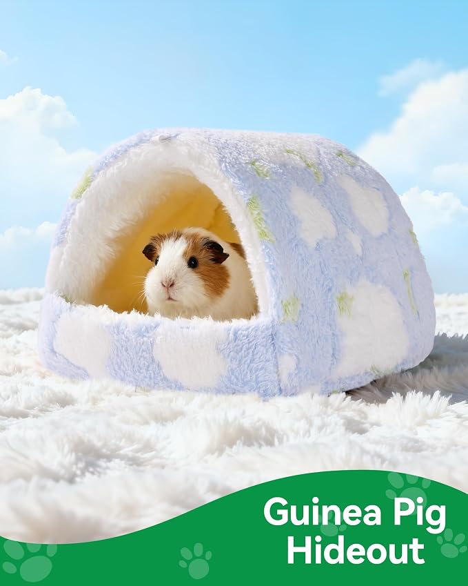 Hamster Hideout Hamster House,Washable Guinea Pig Cage Small Animal Cage Accessories for Mouse Chinchillas Hamsters Hedgehogs Ferrets Bearded Dragons and Rats