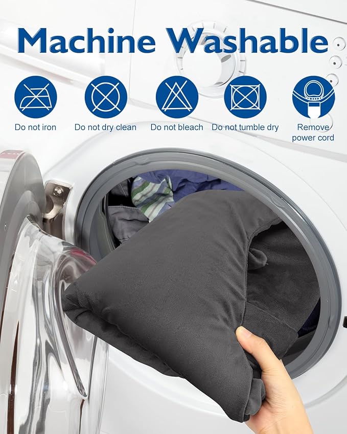 Heating Pad for Neck and and Shoulders and Back, Large 24''*37'' Heat Pad for Full Body, Electric Heated Pad for Seniors Elderly, Anniversary & Birthday Gifts for Women Men Mom Dad Wife Husband