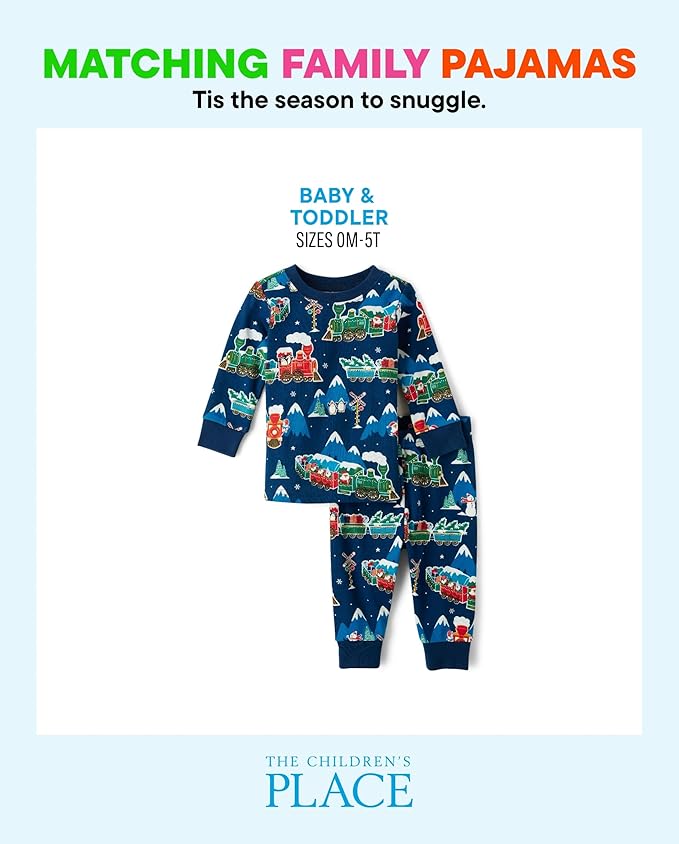 The Children's Place unisex-baby And Kids, Sibling Matching, Holiday Pajama Sets, Cotton
