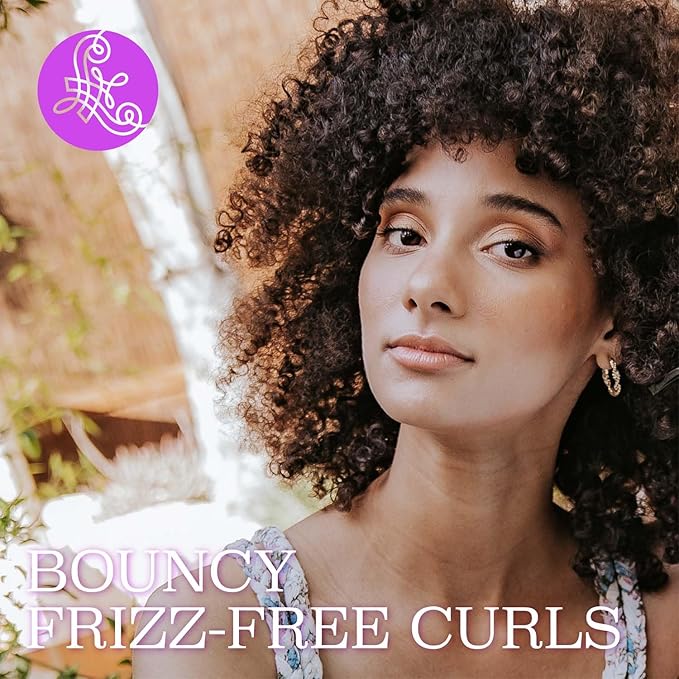 Luseta Curl Enhancing Heat Protectant Spray Define Curls & Resotre Bounce for Curly and Wavy Hair,Protect Hair from Heat Damage,Frizz-Free for Women and Men 8.5oz