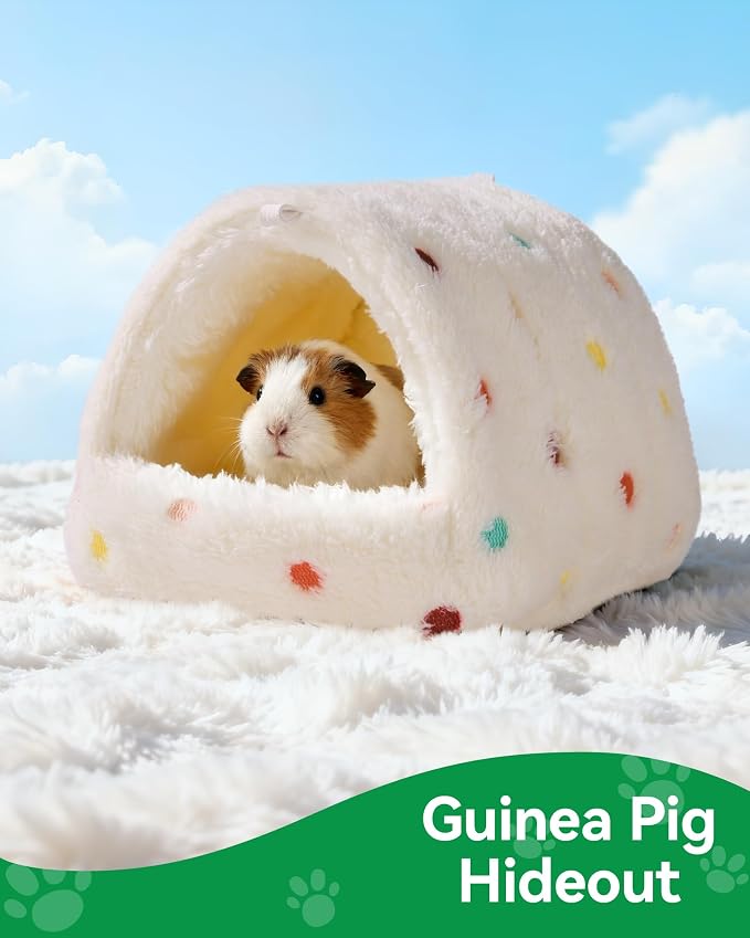Hamster Hideout Hamster House,Washable Guinea Pig Cage Small Animal Cage Accessories for Mouse Chinchillas Hamsters Hedgehogs Ferrets Bearded Dragons and Rats