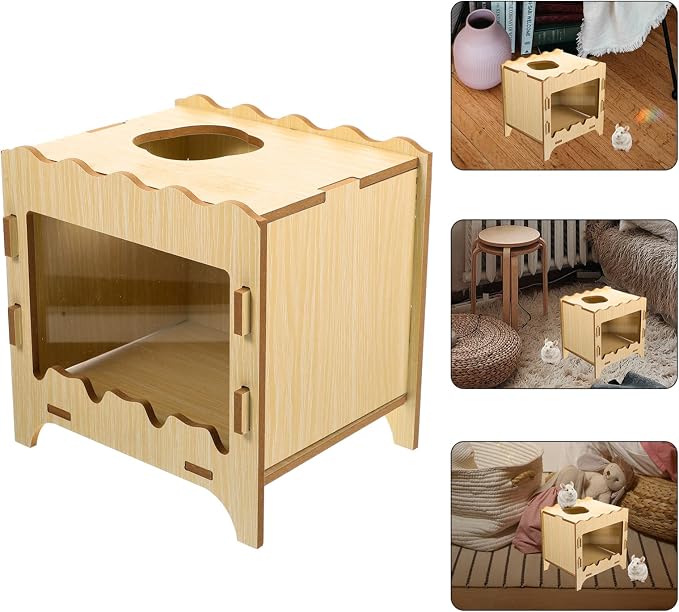 COLLBATH Hamster Digging Box Durable Nesting Toy for Small Pets for Hiding and Playing Safe and Eco-Friendly Digging Plaything for Hamsters Mice and Other Small Animals