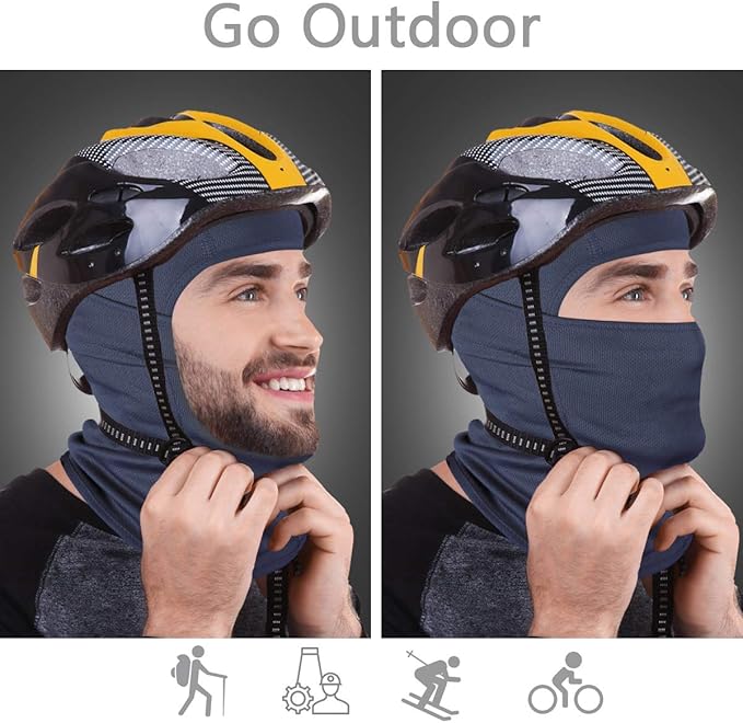 Achiou Ski Mask for Men Women, Balaclava Face Cover, Shiesty Mask UV Protector Lightweight for Motorcycle Snowboard