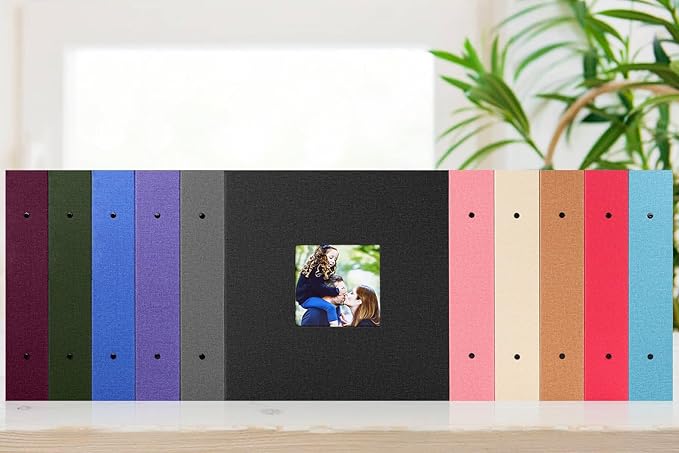 Ywlake Photo Album 4x6 600 Pockets Photos, Linen Cover Large Picture Albums Holds 600 Horizontal and Vertical Photos Green