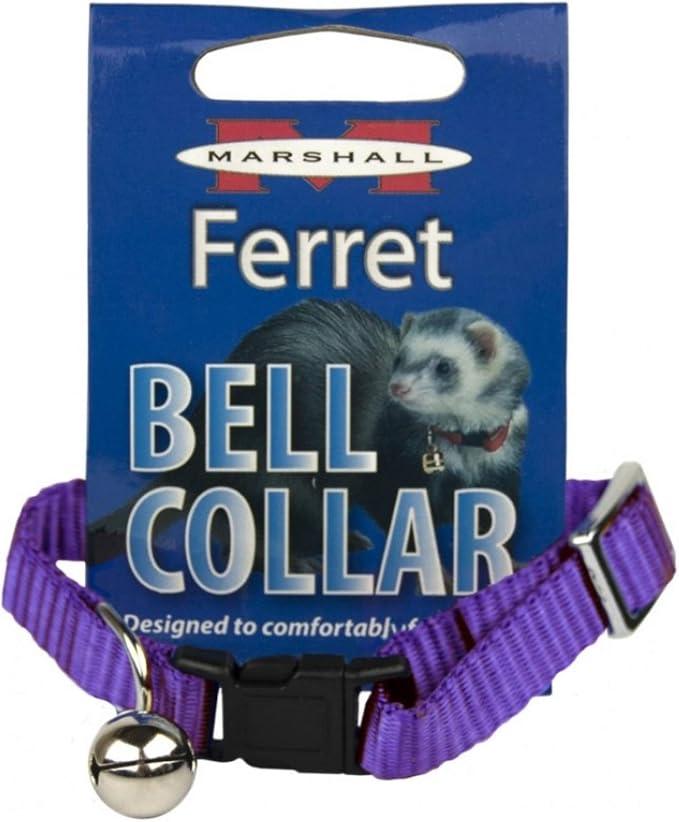Marshall Pet Products Ferret Bell Collar Purple