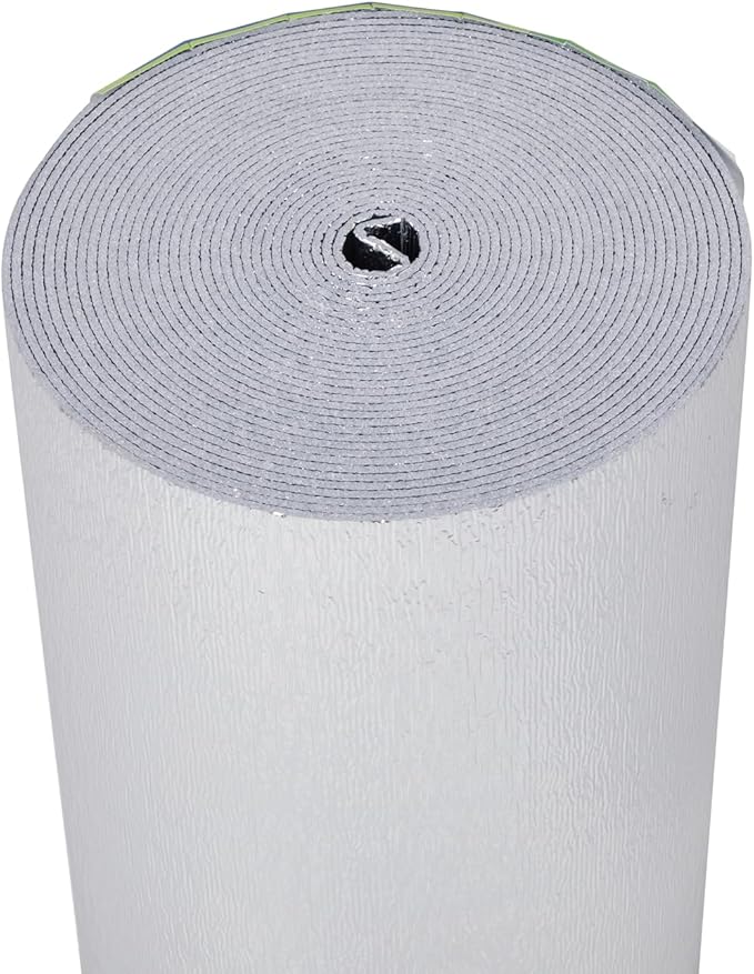 INSULATION MARKETPLACE SmartSHIELD -3mm 16inx50Ft ReflectiveINSULATION roll, Foam Core Radiant Barrier, ThermalINSULATION Shield - Engineered Foil