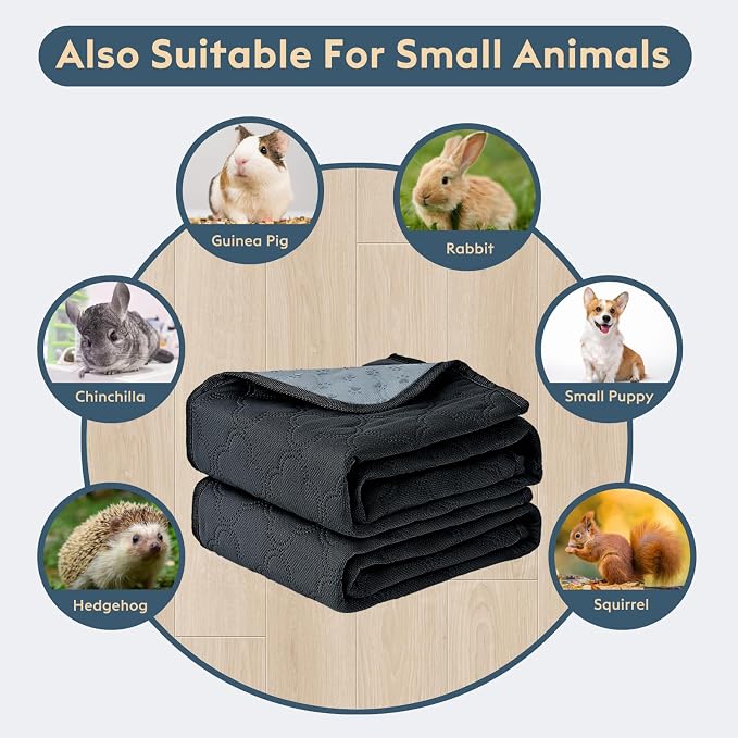 FunFurry Washable Pee Pads for Dogs - 2 Pack Reusable Pee Pads,Waterproof Puppy Pads,Pet Training Pads,Super Absorbent with Dog Paw Shape Non-Slip Backing (Dark Grey, 24" X 36" - 2 Pack)