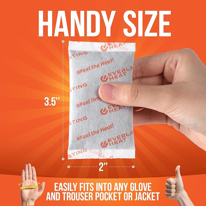 Insole Foot Warmers – 40 Pack | 10+ Hour Air-Activated Foot Warmers Disposable | Thin Adhesive Feet Warmers for Outdoor Comfort | TSA Approved Insole Warmers