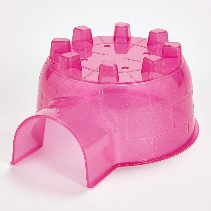 Kaytee Igloo Habitat Hideout for Hamster, Gerbil, Rat, Mini | Cozy hamster hideout. Translucent hamster house. Rat hideout, easy-clean plastic, air vents