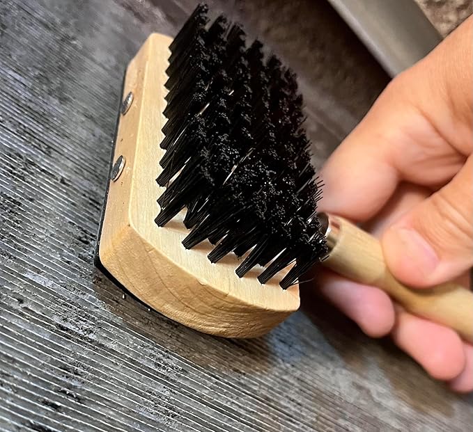 HVAC Coil Cleaning Brush & Fin Comb Tool, Dual-Sided Evaporator and Condenser Coil Cleaner for AC Units, Mini Split, Window AC and Outdoor Condenser, Stainless Steel Pins with Soft Bristles